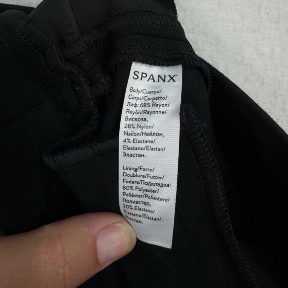 Spanx The Perfect Pant Womens XS Black Straight Ponte Stretch Slim Career Office - Picture 7 of 11
